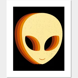 Retro Vintage Alien Posters and Art